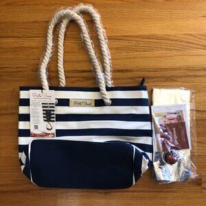 Porto Vino Canvas Tote Wine Purse, New, Giftable